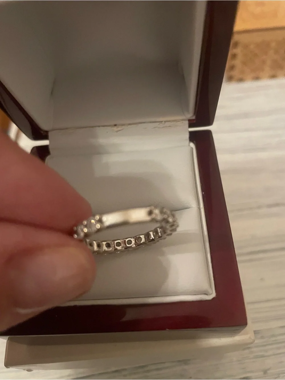 Diamond Eternity Band in White Gold Women's Jewelry
